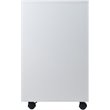 Scranton & Co Mobile 5-Drawer Storage Cabinet with Side Compartments in White
