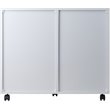 Scranton & Co Mobile 5-Drawer Storage Cabinet with Side Compartments in White