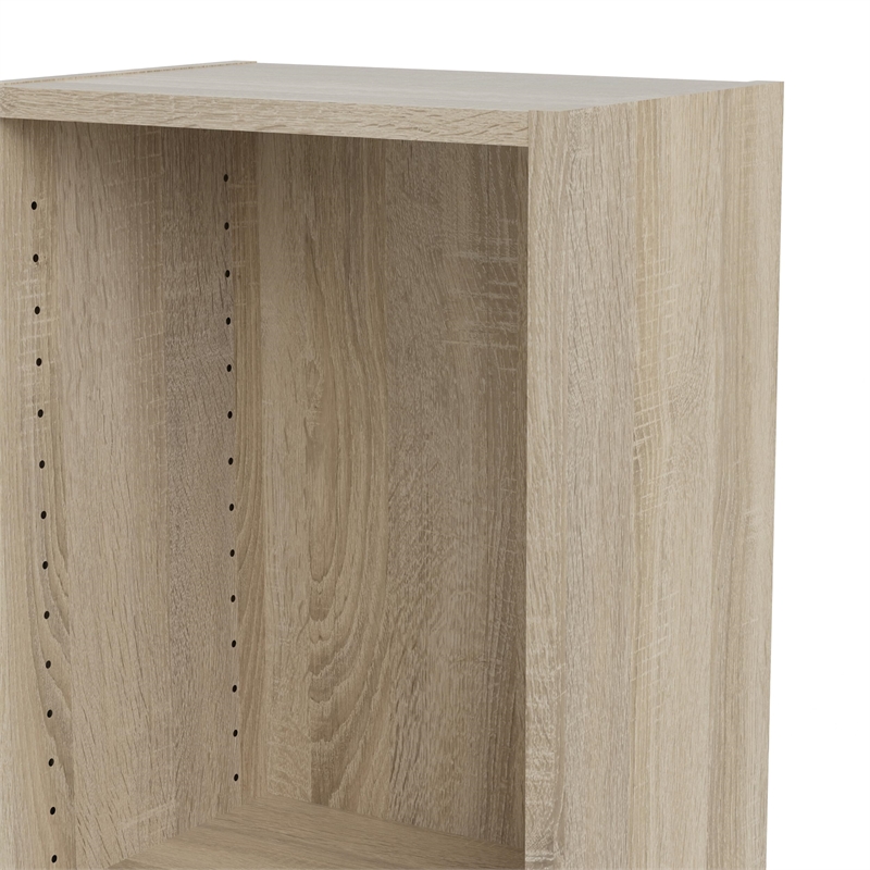 Scranton & Co 5-Shelf Narrow Bookcase in Oak with Adjustable Shelves