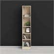 Scranton & Co 5-Shelf Narrow Bookcase in Oak with Adjustable Shelves