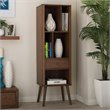 Scranton & Co Contemporary Open Shleves Bookcase in Warm Walnut