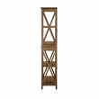 Scranton & Co 4-Shelf Bookcase with 2 Drawers in Rustic Oak Brown
