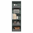Scranton & Co 5-Tier Bookshelf with Closed Back in Sage Green