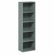 Scranton & Co 5-Tier Bookshelf with Closed Back in Sage Green
