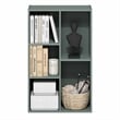 Scranton & Co Reversible 5-Cube Bookshelf with Closed Back in Sage Green