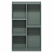 Scranton & Co Reversible 5-Cube Bookshelf with Closed Back in Sage Green