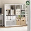 Scranton & Co 16-Cube Storage Organizer with Triple-Thick Frame in White