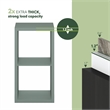 Scranton & Co Reversible 2-Cube Bookcase with Thick Frame in Sage Green