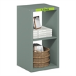 Scranton & Co Reversible 2-Cube Bookcase with Thick Frame in Sage Green