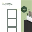 Scranton & Co Reversible 4-Cube Bookcase with Thick Frame in Sage Green