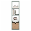 Scranton & Co Reversible 4-Cube Bookcase with Thick Frame in Sage Green