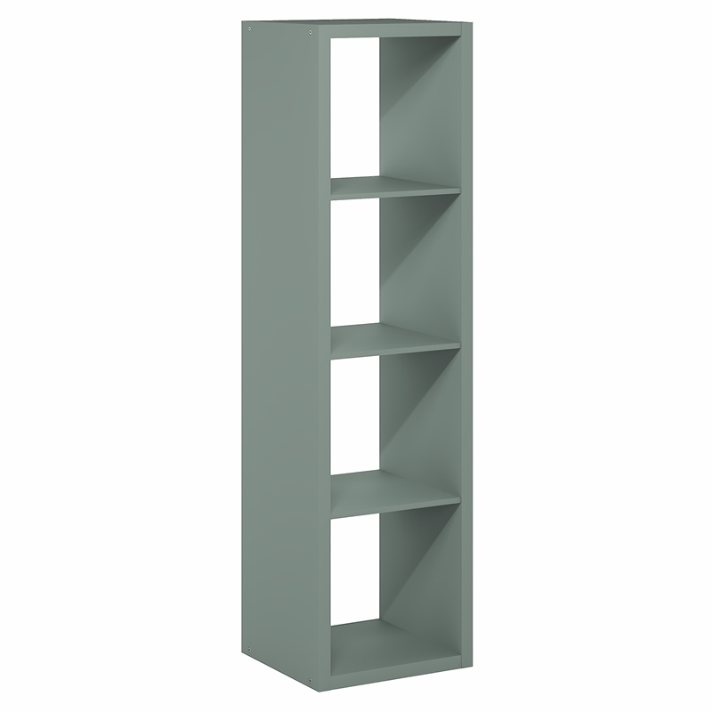 Scranton & Co Reversible 4-Cube Bookcase with Thick Frame in Sage Green