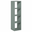 Scranton & Co Reversible 4-Cube Bookcase with Thick Frame in Sage Green