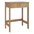 Scranton & Co Compact 1-Drawer Desk with 4 Legs in Light Oak