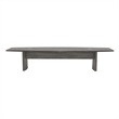 Scranton & Co 12 ft Boat-Shaped Conference Table in Gray Steel Laminate
