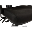 Scranton & Co High Back Multi Function Ergonomic Chair in Black Fabric