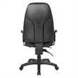 Scranton & Co Deluxe Multi-Function High Back Chair in Dillon Black Faux Leather