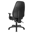 Scranton & Co Deluxe Multi-Function High Back Chair in Dillon Black Faux Leather