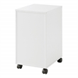 Scranton & Co 3 Drawer Mobile File Cabinet in White Engineered Wood