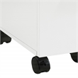 Scranton & Co 3 Drawer Mobile File Cabinet in White Engineered Wood