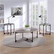 Scranton & Co 3 Piece Occasional Table Set in Gray Woodgrain Finish