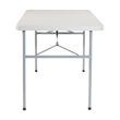Scranton & Co 4' Resin Multi-Purpose Folding Table in Light Gray