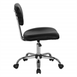 Scranton & Co Task Office Chair in Black Vinyl with Chrome Base
