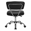 Scranton & Co Task Office Chair in Black Vinyl with Chrome Base