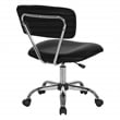 Scranton & Co Task Office Chair in Black Vinyl with Chrome Base