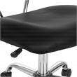 Scranton & Co Task Office Chair in Black Vinyl with Chrome Base