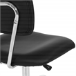 Scranton & Co Task Office Chair in Black Vinyl with Chrome Base