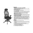 Scranton & Co Matrex Back Executive Office Chair with Mesh Seat