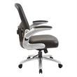 Scranton & Co Mesh Back Executive Chair in Black Bonded Leather