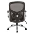 Scranton & Co Mesh Back Executive Chair in Black Bonded Leather