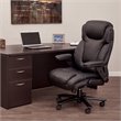 Scranton & Co High Back Black Bonded Leather Executive Chair