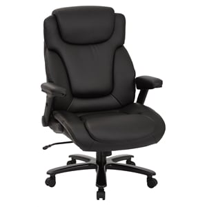 Scranton & Co High Back Black Bonded Leather Executive Chair