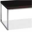 Scranton & Co Contemporary Espresso Wood Coffee Table with Chrome Legs