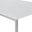 Scranton & Co White Coffee Table in Engineered Wood with Chrome Legs