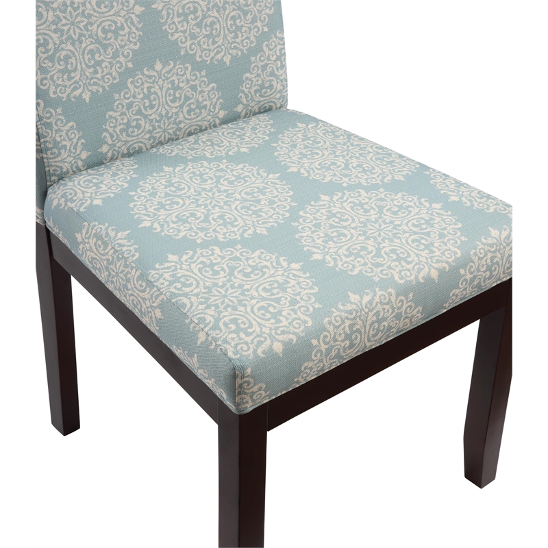 Scranton & Co Contemporary Parsons Dining Chair in Sky Blue Fabric