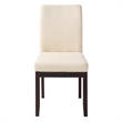 Scranton & Co Contemporary Parsons Dining Chair in Linen Beige Fabric