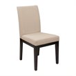 Scranton & Co Contemporary Parsons Dining Chair in Linen Beige Fabric