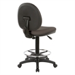 Scranton & Co Brown Fabric Drafting Chair with Lumbar Support
