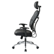 Scranton & Co Black Bonded Leather Manager's Chair with Arms