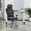 Scranton & Co Black Bonded Leather Manager's Chair with Arms