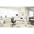Scranton & Co Mesh Back Manager's Chair in Black Bonded Leather