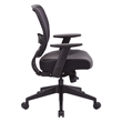 Scranton & Co Mesh Back Manager's Chair in Black Bonded Leather