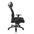 Scranton & Co Big and Tall Mesh Chair with Adjustable Headrest