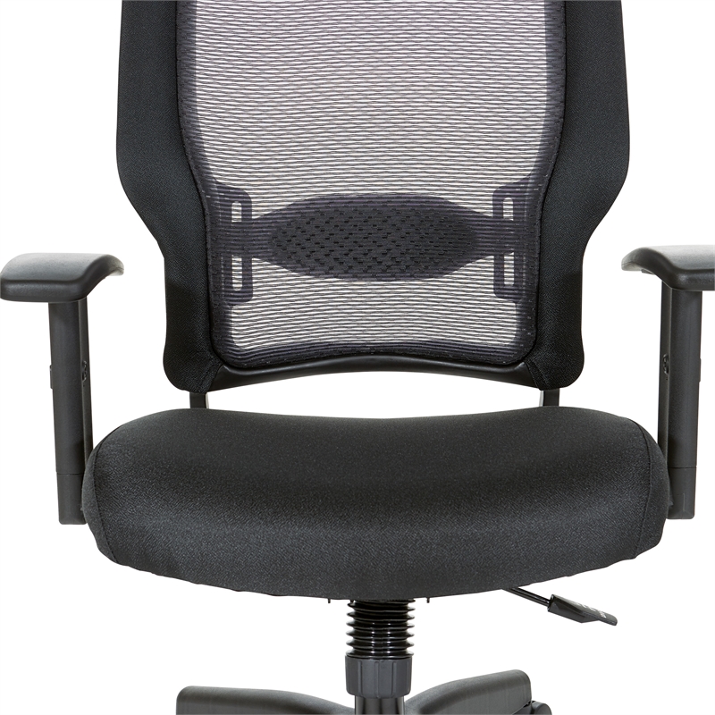 Scranton & Co 24/7 Intense Use Mesh Back Office Chair in Black