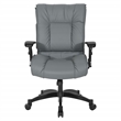 Scranton & Co Charcoal Grey Leather Conference Chair with Arms