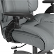 Scranton & Co Charcoal Grey Leather Conference Chair with Arms